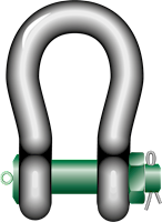 P-6036 Green Pin Heavy Duty Shackles Product Illustration